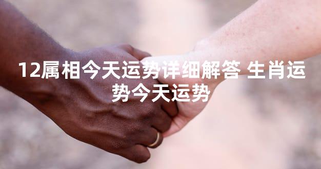 12属相今天运势详细解答 生肖运势今天运势